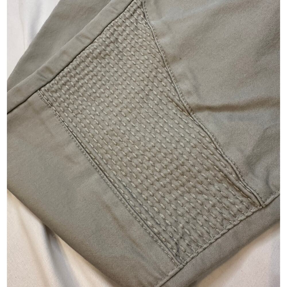KanCan Jeans Womens Tan Denim Moto Straight Stretch Slim 13/30 - Picture 4 of 8